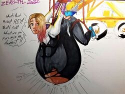 belly_expansion big_belly enema inflation popped_navel spider-gwen zero-thl