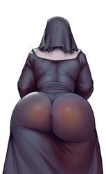 1girls ass ass_focus ass_in_dress big_ass big_booty big_butt boobsgames dress elizabeth_(warlock_and_boobs) female female_focus female_only huge_ass huge_booty huge_butt large_ass large_booty large_butt nun nun_hat nun_outfit third-party_edit