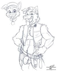 anthro balls canine male male_only mammal paw_patrol penis rocky_(paw_patrol) solo wolfblade