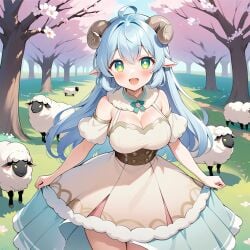 ai_generated fanart kotone_asahi sheep sheep_girl tagme vtuber