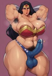 1futa abs ai_generated almost_naked amazon areola_slip areolae armpit_hair armpits arms_behind_head arms_up ball_bulge balls_in_panties balls_under_clothes bandeau barely_clothed biceps big_balls big_breasts big_muscles big_penis black_hair blue_underwear bracers breast_squeeze breasts bulge bulky bush bustier busty circlet civitai cleavage color cum cum_drip cum_through_clothes erection excessive_pubic_hair flexing front_view futa_sans_pussy futanari hairy_armpits happy_trail headband huge_breasts impossible_clothes jimojo lingerie long_hair midriff muscular muscular_arms muscular_futanari muscular_thighs navel penis_under_clothes pony_diffusion_xl precum precum_drip precum_through_clothing pubic_hair pubic_hair_peek shiny_skin simple_background skimpy skimpy_clothes skimpy_costume skin_tight steam steaming_body steamy_armpits strapless superheroine sweat sweating sweaty_breasts sweaty_thighs thick_thighs thighs thong triceps tubetop underwear veiny_arms veiny_muscles wide_hips wonder_woman wristband