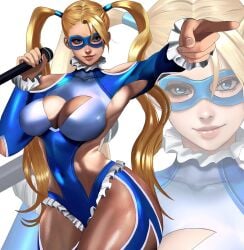 big_ass big_breasts blonde_hair cleavage female female_only kittymiya rainbow_mika street_fighter street_fighter_6 thick_thighs voluptuous wide_hips