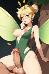 ai_generated big_penis dickgirl medium_breasts standing tinker_bell uncensored