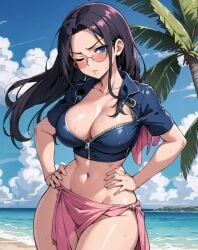 ai_generated ass ass_focus big_ass big_breasts big_butt big_thighs dijiai focus from_front_position front_view hourglass_figure looking_at_viewer nico_robin nsfw one_piece round_ass round_butt thick thick_ass thick_butt thick_legs thick_thighs thighs wide_hips