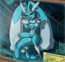 anthro anus aquarium breasts eeveelution female genitals hentai_boy hi_res hybrid lopunny nintendo nude pokéfusion pokémon pokémon_(species) pussy solo underwater vaporeon vaporunny video_games vivarium water