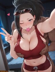 momo yaoyorozu from boku no hero academia by rinkoai