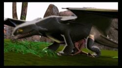 3d animated doggy_style dragon feral how_to_train_your_dragon human interspecies night_fury reptile scalie tagme toothless zoophilia