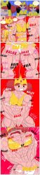 deviantart not_my_art not_ai_generated powerpuff_girls muscular muscular_female muscle_growth growth giantess giantess_growth gritted_teeth cartoon_network big_breasts large_breasts wide_hips thick_thighs thighs abs six_pack 6_pack bra outgrowing_clothes thick muscles gts macro buff buffed woman giant_woman lipstick size_difference growing growing_out_of_clothes growth_sequence growth_(enlargement) enlargement curvy voluptuous_female voluptuous princess_morbucks large_muscles white_panties panties underwear larger_female massive_female massive_woman ripped_clothing ripped_clothes ripped_muscles back back_muscles huge_muscles massive_muscles red_hair crown big_ass big_butt text sound_effects comic comic_panel comic_page