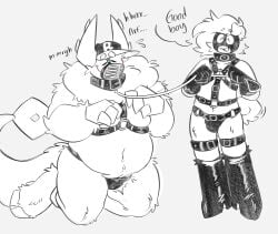 beast demon forsaken forsaken_(roblox) guest_666 harness latex leash monster noob_(roblox) puppyplay roblox robloxian