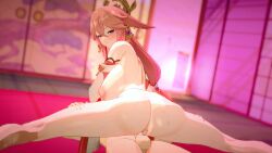 aether_(genshin_impact) animated areolae ass back_view bewitching_thighs blush bouncing_breasts cowgirl_position cum cum_in_pussy cum_inside evil_smile female fringe genshin_impact gustavo40 hard_sex hd hetero_sex horny_female hoyoverse huge_ass indoors kitsune koikatsu large_breasts light_skin looking_back looking_down male mihoyo mischievous_smile moving_ass moving_hips nipples nude open_legs open_mouth orgasm penetration penis pink_hair purple_eyes rear_view smile sound spread_legs tagme tongue_out video yae_miko yarigguri younger_female