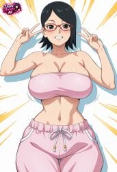 sarada uchiha from boruto: naruto next generations by darkanime ai