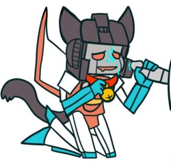 animal_humanoid bukkake cat_humanoid chibi collar cum cum_on_face feline fellatio handjob humanoid male_only mammal megatron oral pet sex starscream transformers voidirium