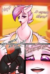 animal_genitalia animal_penis blush comic dirty_talk duo english_text equid equine equine_genitalia equine_penis fan_character female feral genitals group hasbro hi_res horse male male/female mammal my_little_pony mythological_creature mythological_equine mythology open_mouth pegasus penis piercing pony text trast113 trio wings zebra