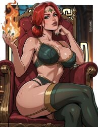 triss merigold from cd projekt red by zeusaiart