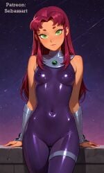 starfire from dc comics by sebassart