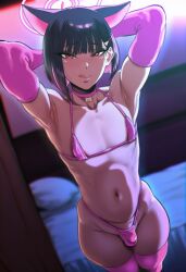 1boy 1boy1femboy 1femboy ai_generated attractive attractive_body big_ass big_butt big_penis big_thighs black_hair blue_archive cat_boy cat_collar cat_ears collar cute dark-skinned_male dark_penis dark_skin fat_ass fat_butt femboy feminine feminine_body feminine_faced_male feminine_male feminization gay gay_sex hot huge_ass huge_butt huge_thighs inside kazusa_(blue_archive) massive_ass massive_butt minority otoko_no_ko pink_bikini pink_thong red_eyes rule_63 seductive sex sexy sexy_body sexy_female string_bikini string_panties thick thick_ass thick_body thick_booty thick_butt thick_legs thick_penis thick_thighs thong thong_bikini yaoi