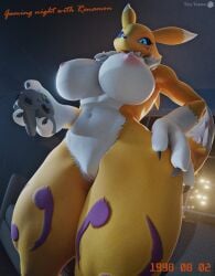 renamon from digimon by tinytoaster