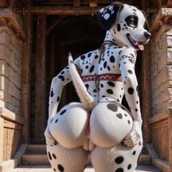 ai_generated ai_slop animated anthro dalmatian furry no_sound tag_your_ai_trash tag_your_shit tagme video