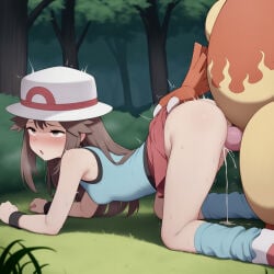 leaf (pokemon) from pokemon by parkinson (ai artist)