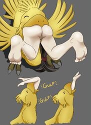 animated chocobo consensual_vore english_text female final_fantasy final_fantasy_vii human male skylark slideshow straight swallowed_whole tagme tifa_lockhart vore zoophilia