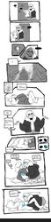 bone breasts clothed clothing comic dok-tah female human interspecies male male/female mammal masturbation monochrome penetration sans skeleton skull speech_bubble straight text undertale undressing vaginal_penetration