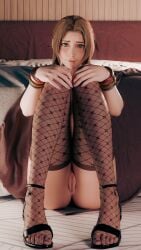aerith gainsborough from final fantasy by wibby