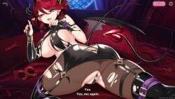 1boy ahe_gao animated anus ass ass_focus assjob big_ass big_breasts bouncing_breasts captured clothed_sex cum cum_inside defeat_rape defeat_sex defeated defeated_female defeated_villainess dialogue disembodied_penis dumptruck_ass eyes_rolling_back female game_cg huge_ass legwear moan moaning monster_girl nipples pussy rape red_hair rolling_eyes sound stockings succubus succubus_horns succubus_tail succubus_wings tagme text that_time_i_got_reincarnated_as_a_demon_hand thick_thighs this_is_your_life_now tora_creatives until_they_like_it vaginal_insertion vaginal_penetration video video_games