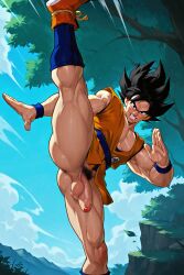 son goku from dragon ball z by zodoai