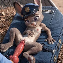 123kubik 3d ai_generated animal_genitalia breasts cute cute_face disney female fox fur furry judy_hopps knot male nick_wilde penis police_hat pussy rabbit realistic realistic_fur sex small_breasts smile vagina vaginal_penetration zootopia