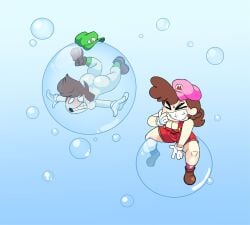 bubble luigi from mario (series) by picknpull