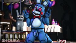 3d_(artwork) 4_fingers absurd_res amusement_ride animatronic anthro balloon balls banner black_eyebrows blue_body bodily_fluids bow_tie buckteeth carousel clothing container cum cum_drip cup digital_media_(artwork) dripping eyebrows eyelashes femboy fingers five_nights_at_freddy's five_nights_at_freddy's_2 floor food furniture genital_fluids genitals gift green_eyes hat head_tilt headgear headwear heart_symbol hi_res humanoid inflatable inside kneeling lagomorph leporid looking_at_viewer machine male mammal metallic_body on_model one_eye_closed party_hat peace_symbol penis pizza precum precum_drip rabbit red_bow_tie robot rosy_cheeks scottgames segmented_body segmented_penis shoukaart solo solo_focus source_filmmaker_(artwork) table tablecloth teeth tile tile_floor toy_bonnie_(fnaf) watermark wink winking_at_viewer withered_bonnie