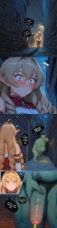 1boy 1girls 4koma :o ? ?! @_@ ai_generated alley alleyway belly big_penis blonde_hair blush braid braided_hair brick_floor brick_wall close-up clothed clothed_female_nude_male comic commission commission_art dilated_pupils drunk elf elinalise_dragonroad english_text eyes fat female foreskin hairy hairy_male heart heart-shaped_pupils high_resolution highres imminent_fellatio imminent_oral light lips male mob_face mushoku_tensei night o_o onomatopoeia orc orc_male outdoors peeing penis penis_awe pointy_ears red_eyes renz3n request requested shadow speech_bubble straight suprised symbol-shaped_pupils text thought_bubble uncircumcised veiny_penis