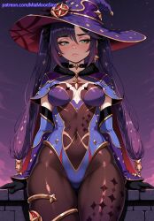 mona (genshin impact) from genshin impact by miamoonsins