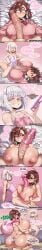 ai_generated albino angry angry_sex comic comic_strip condom condom_filling condom_on_penis dandadan dominant_male donbeboys dubcon dubious_consent english english_text excessive_cum female femboy femboy_on_female femboydom findom flirting gigantic_breasts gigantic_penis huge_balls huge_breasts huge_cock huge_thighs inverted_nipples long_comic momo_ayase nervous nervous_smile original_character paizuri paizuri_lead_by_female paizuri_with_gigantic_breasts penis_awe penis_on_face phone phone_sex pink_eyes precum precum_drip prostitution reluctant reluctant_sub size_difference stella_(donbeboys) teasing trap white_eyebrows white_eyelashes white_hair