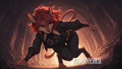 ai ai_art ai_assisted ai_generated breasts fur furry furry_ears furry_female furry_tail large_breasts medium_breasts pawwws sfw