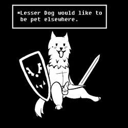 animal_genitalia balls canine canine canine_penis erection knot lesser_dog male mammal melee_weapon penis shield solo sword undertale unknown_artist weapon