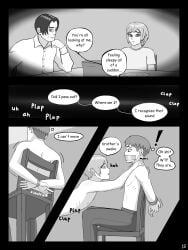 2boys boner comic comic_page cucked_by_father cuckold cuckolding cum_in_ass cum_on_hand cumming cumming_from_anal_sex dad_and_son dad_fucking daddy daddy_and_twink daddy_kink english_text father_and_son femboy femboysub feminine_male gay greyscale incest male male_masturbation masturbation monochrome multiple_boys multiple_males ntr panicking peeping peeping_tom standing_sex sweetpotat0 trap yaoi