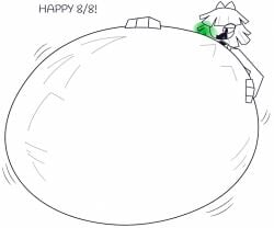 1girls big_belly claire_(fundamental_paper_education) fundamental_paper_education short_hair vore vore_belly