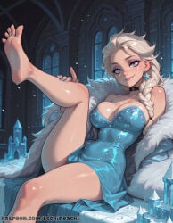 1girl 1girls ai_generated bangs big_ass big_breasts blonde blonde_hair blush boobs boobs_out braid braided_hair braided_ponytail breasts breasts_out breasts_outside collarbone curvy disney disney_princess ecchipeachi elsa_(frozen) feet feet_fetish feet_focus feet_up female female_focus female_only fetish focus foot foot_fetish foot_focus foot_play foot_worship fringe frozen_(film) frozen_2 girl large_breasts nipples nipples_outside nsfw nude nude_female panties panties_aside pussy pussy_focus pussy_juice pussy_peek sexy sexy_body sexy_pose soles soles_female soles_fetish soles_focus solo solo_female solo_focus sweat teeth tits_out toes uncensored underwear vagina vaginal_fluids vaginal_juices wet wet_pussy white_hair