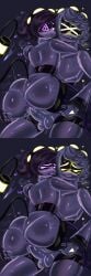 1boy 1girls anal_sex bite_mark blush blush_lines blushing canon_couple clank female female_penetrated grey_hair heart_symbol lanovata001 male male/female male_penetrating male_penetrating_female murder_drones n_(murder_drones) penis penis_in_pussy purple_hair pussy sex straight uzi_(murder_drones) uzi_disassembley_drone vaginal vaginal_insertion vaginal_penetration vaginal_sex