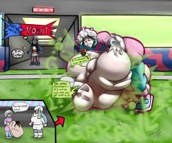 bede_(pokemon) busty_prey femboy_pred male_pred melony_(pokemon) pokemon pokemon_ss vore vore_belly