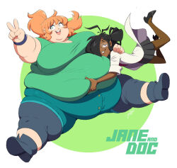 fat_female fat_fetish jeetdoh obese_female orange_hair red_hair ssbbw