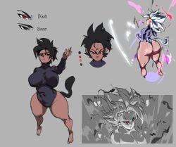 ass big_ass boobs breasts clothed dragon_ball dragon_ball_super dragon_ball_z fat_ass huge_ass nice_ass oc original_character saiyan saiyan_female saiyan_tail tan_body tan_skin tanned tanned_female thick_thighs thighs tight_clothing tits titties transformation