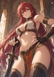 ai_generated arabian desert eris_greyrat mushoku_tensei