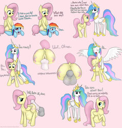 alicorn augustbebel cum dickgirl equine excessive_cum female fluttershy_(mlp) friendship_is_magic horn horse horsecock inflation intersex mammal my_little_pony non-anthro pegasus pony princess_celestia_(mlp) rainbow_dash_(mlp) sex straight_hair wings