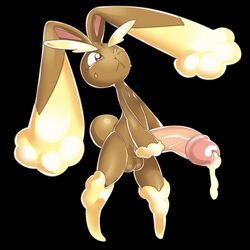 :< balls brown_fur cum fur huge_cock humanoid_penis lopunny male male_lopunny male_pokemon nintendo one_eye_closed penis pokemon pokemon_(species) pokemon_dppt red_eyes sweat video_games vulpixie