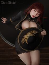 big_breasts breasts calm charro curvy don_alpiel dress female_only femdom femme_fatale goddess lips lipstick long_hair long_red_hair makeup needy nipples oc original_character red_hair red_lipstick romantic_ambiance seductive_body seductive_look seductive_mouth seductive_pose sensual sleeping teasing teasing_viewer thick thick_hips thick_legs thick_lips thick_thighs thigh_dress waiting