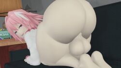 1boy 3d animated ass ass_focus astolfo_(fate) bubble_butt fate_(series) femboy gay huge_ass light_skin looking_at_viewer looking_back male_only mr_chazz80 pink_hair sfm solo sound source_filmmaker tagme testicles video wide_hips
