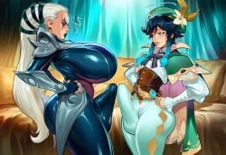 diana (league of legends) from genshin impact by queenlucifugus