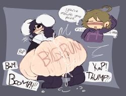1female 1girls 2d 2d_artwork big_ass big_butt bottomless clapping_cheeks color english female image meatoids pantless sometsuki thicc thick thick_thighs twerking urotsuki yume_2kki yume_nikki yume_nikki_fangame